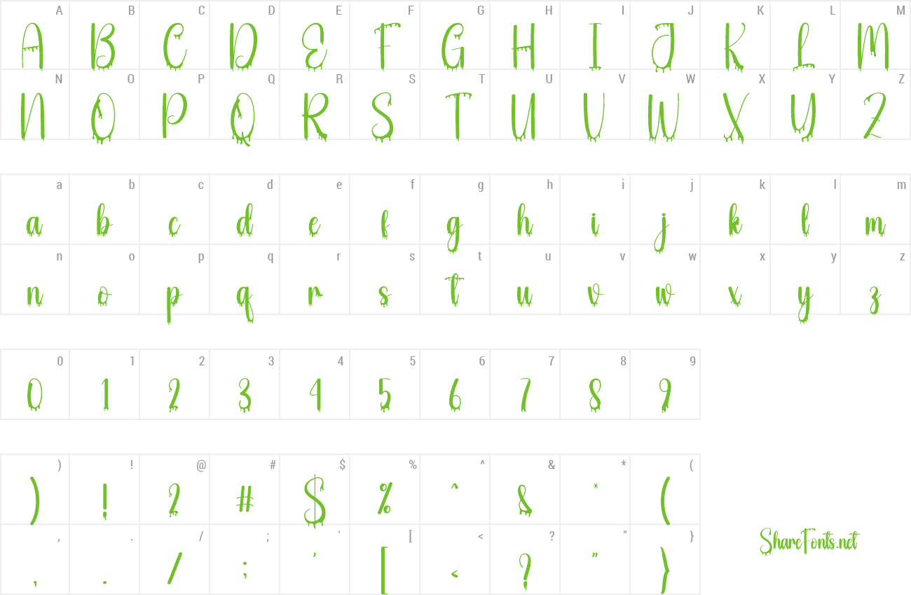 Font Blood Dripping preview